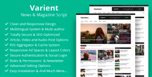 Varient – News & Magazine Script