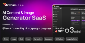 Artifism – AI Content & Image Generator SaaS