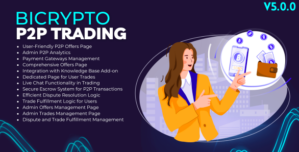 P2P Trading Addon For Bicrypto – P2P, Livechat, Offers, Moderation, Escrow, Disputes, Reviews 5.0.0